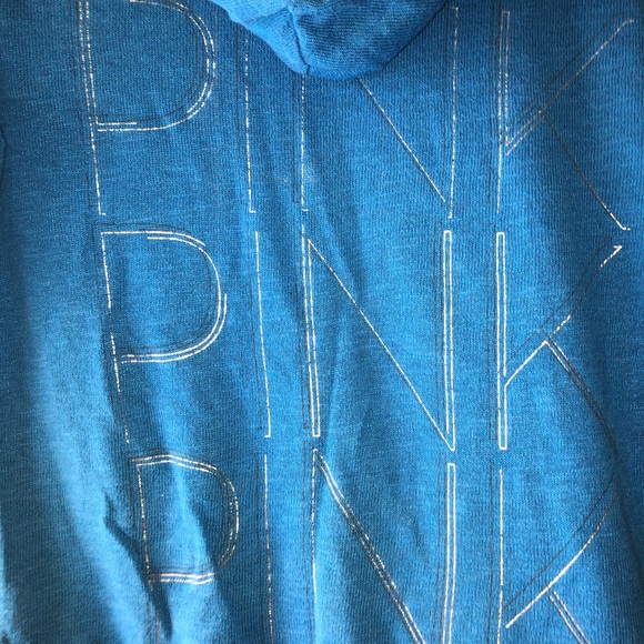 Size small blue PINK zip up sweatshirt - Picture 3 of 5
